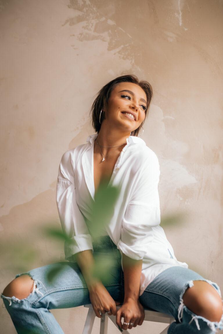 sesja portretowa ,kobieca w studio Bielsko Biała